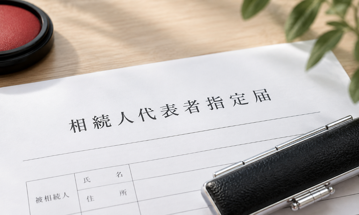 相続人代表指定届